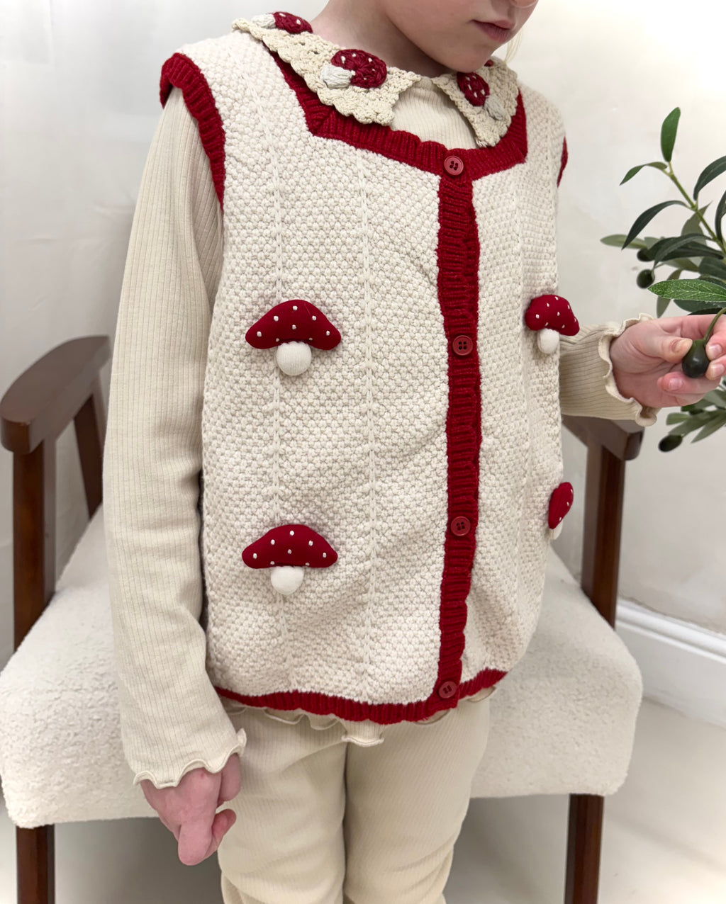 Red Mushroom 3 Piece Leggings Set