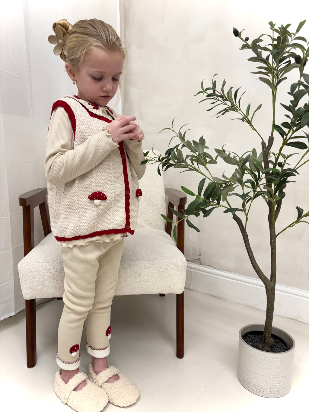 Red Mushroom 3 Piece Leggings Set