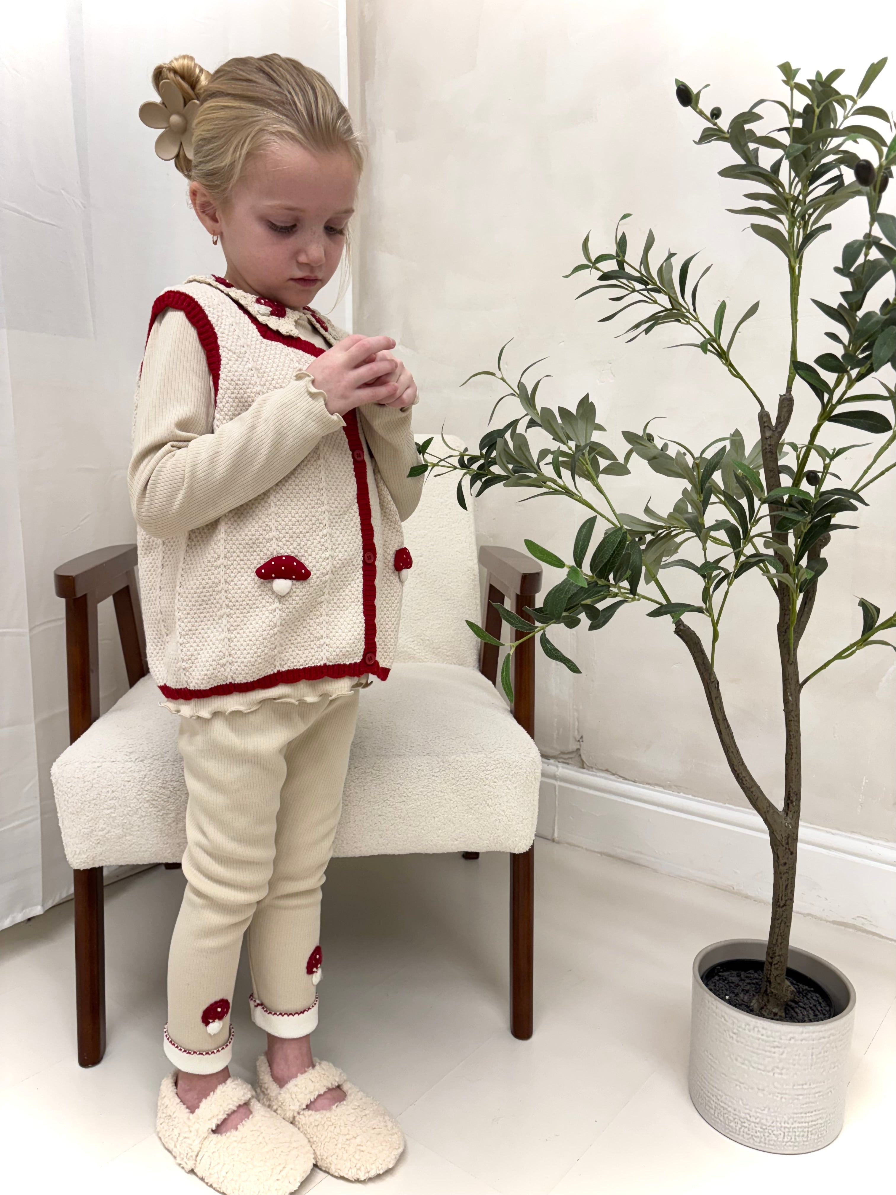 Red Mushroom 3 Piece Leggings Set