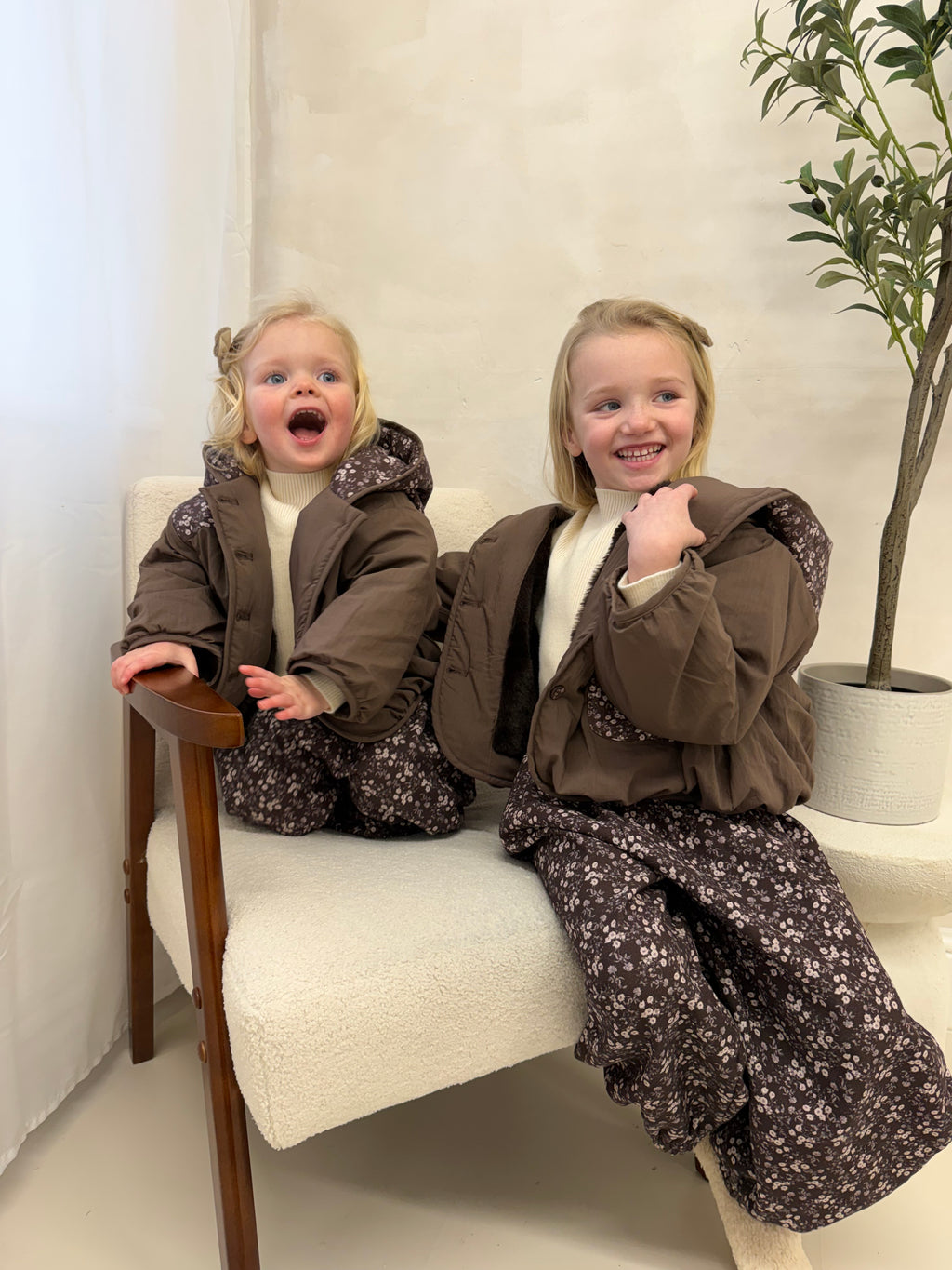 3 Piece Floral Coat Set