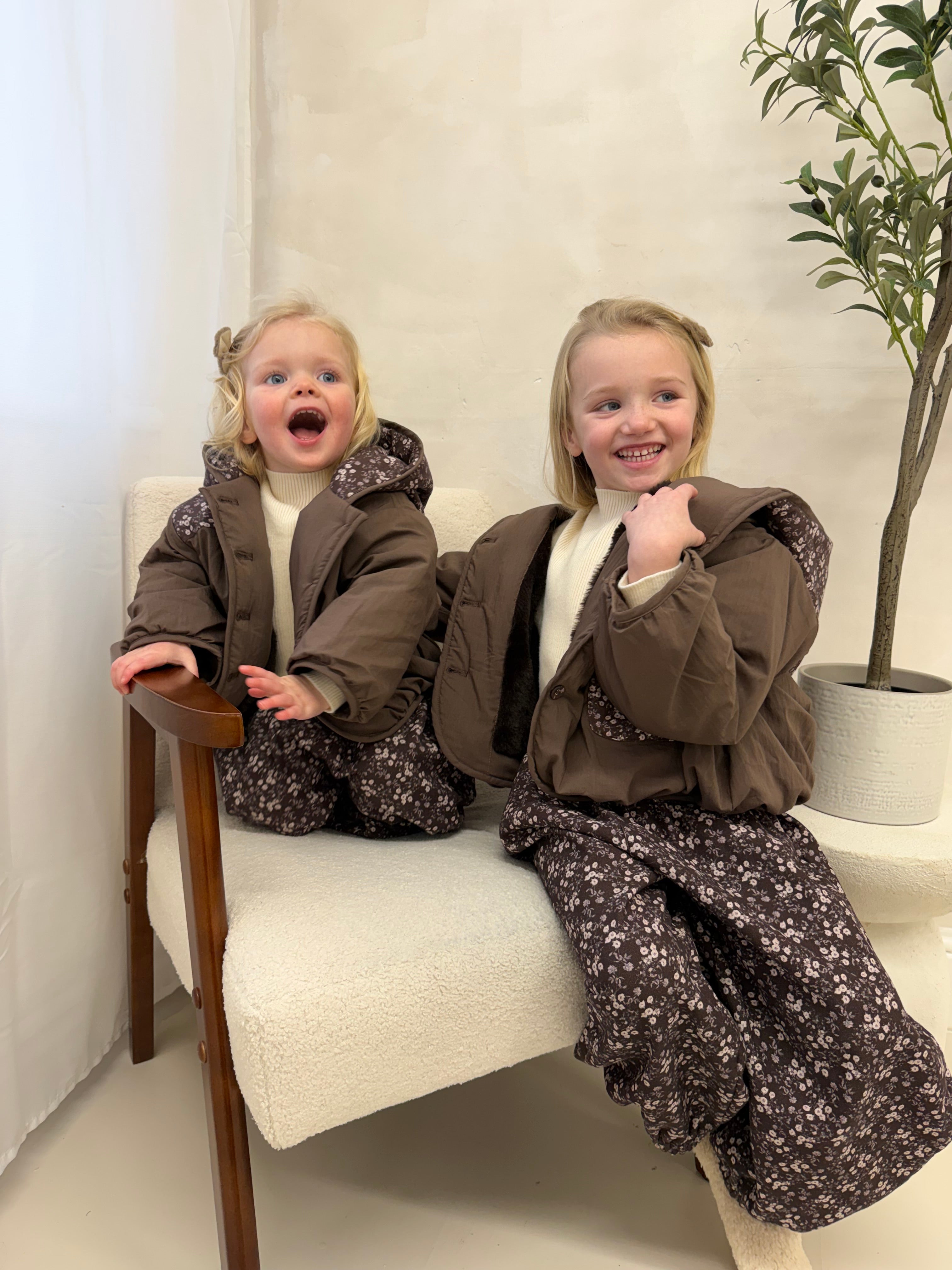 3 Piece Floral Coat Set