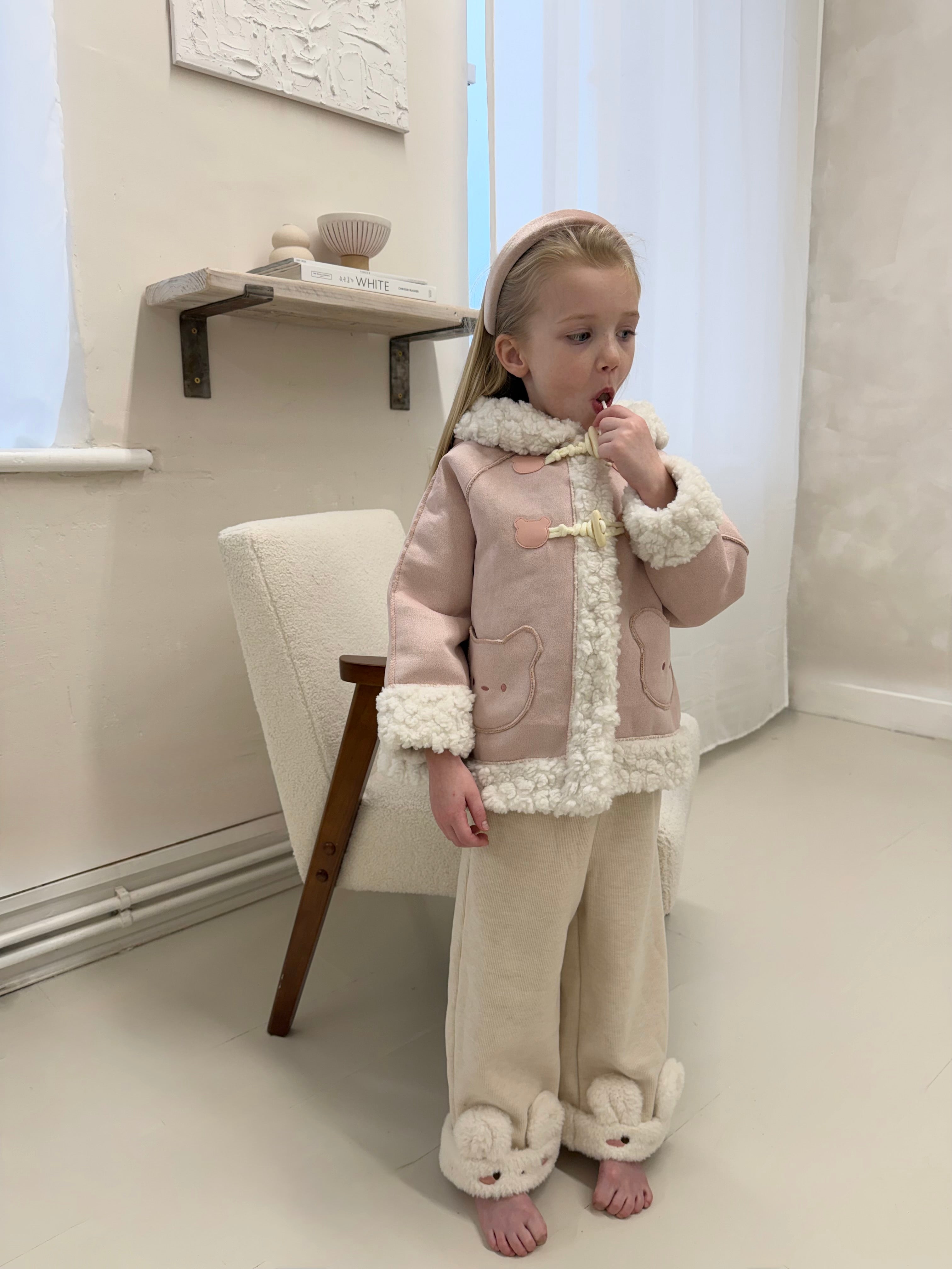 Lined Teddy Trim Trousers