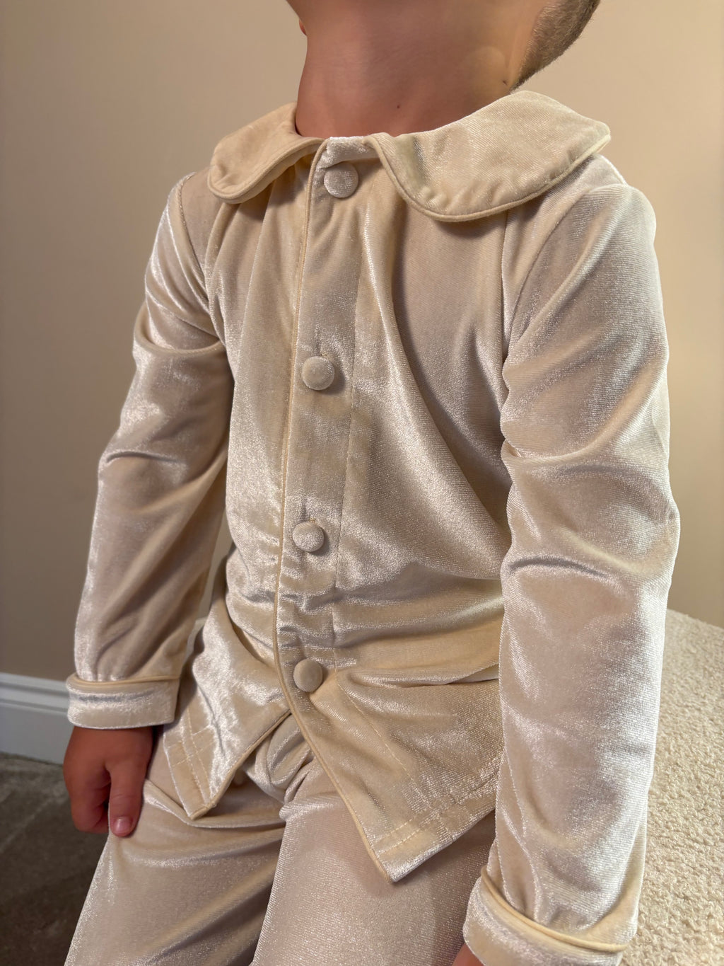 Boys Velvet Christmas PJs