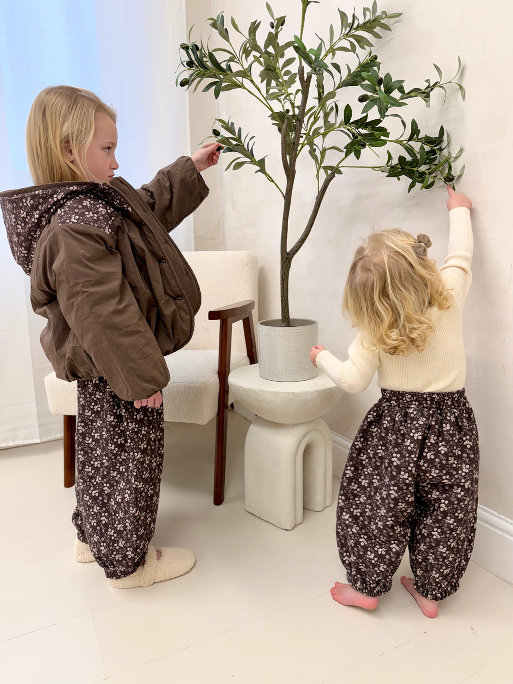 3 Piece Floral Coat Set