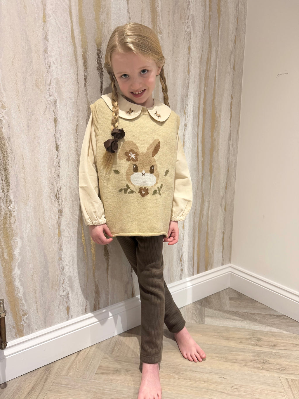 Rabbit Leggings and Shirt 3 Piece Set