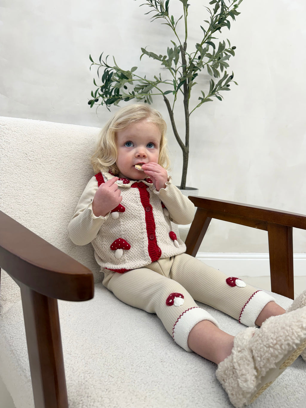 Red Mushroom 3 Piece Leggings Set