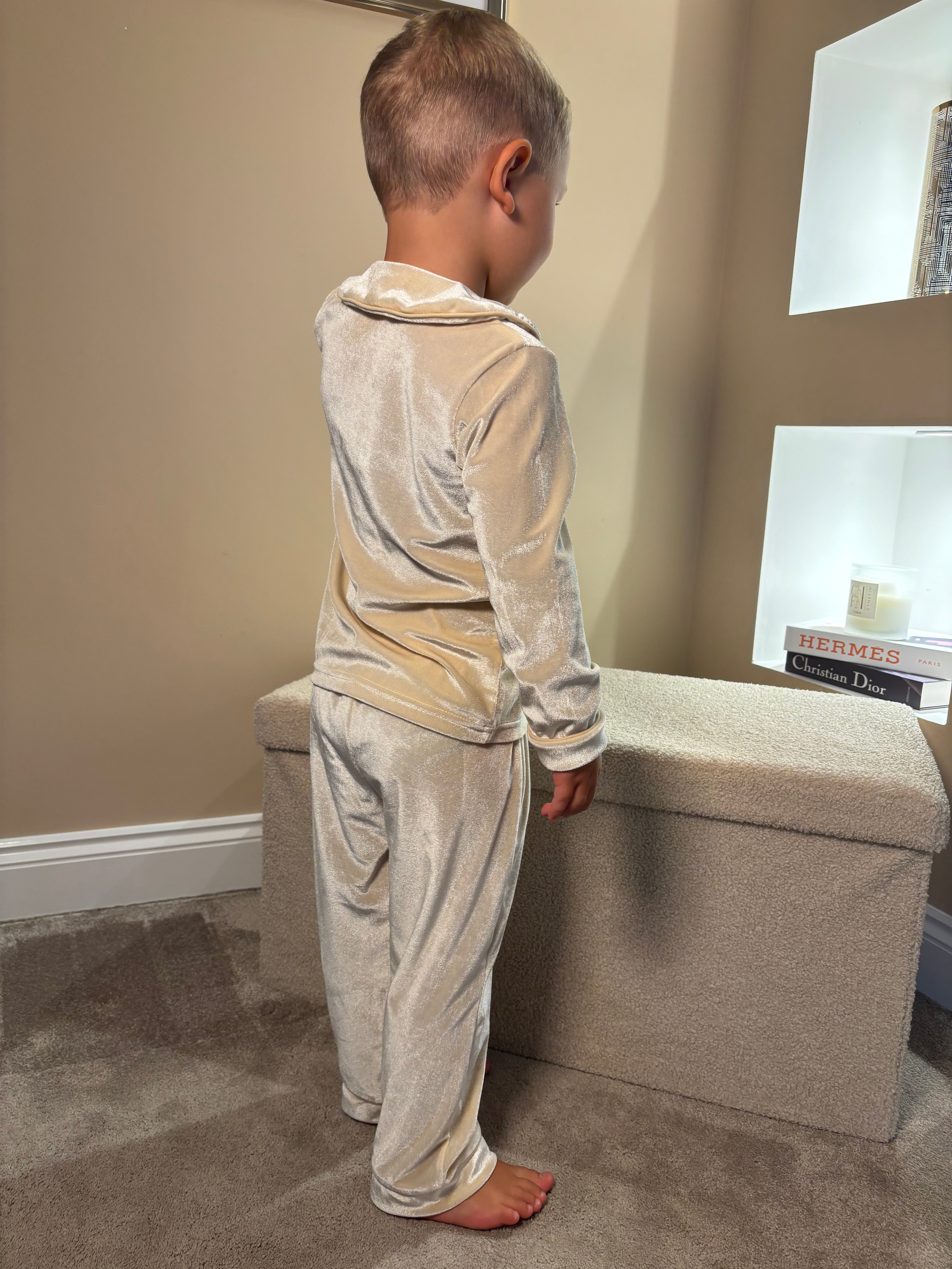 Boys Velvet Christmas PJs