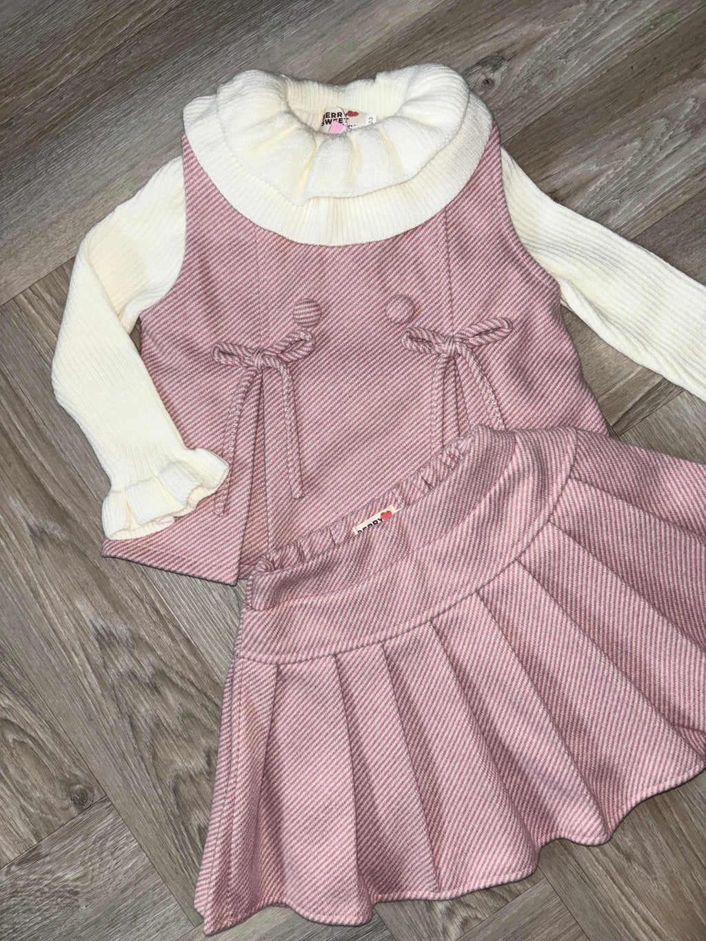 Pink Lined 3 Piece Set