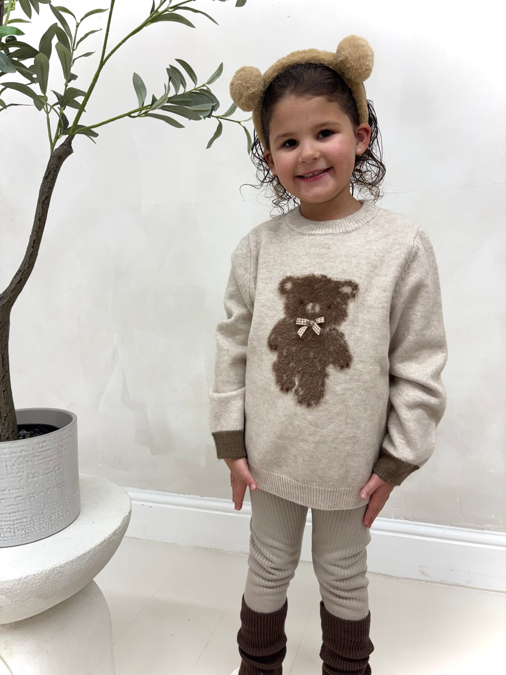 Teddy Jumper & Leg Warmer Set