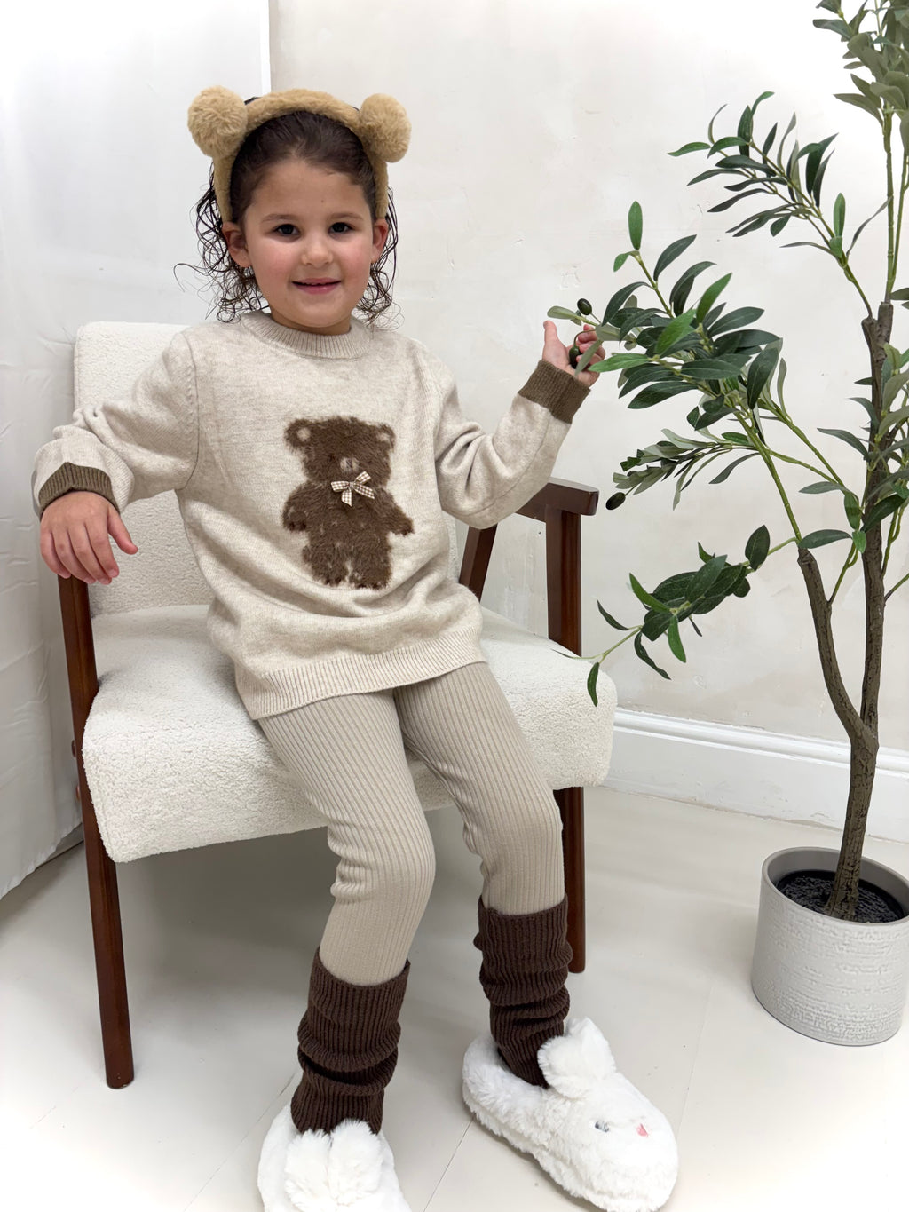 Teddy Jumper & Leg Warmer Set
