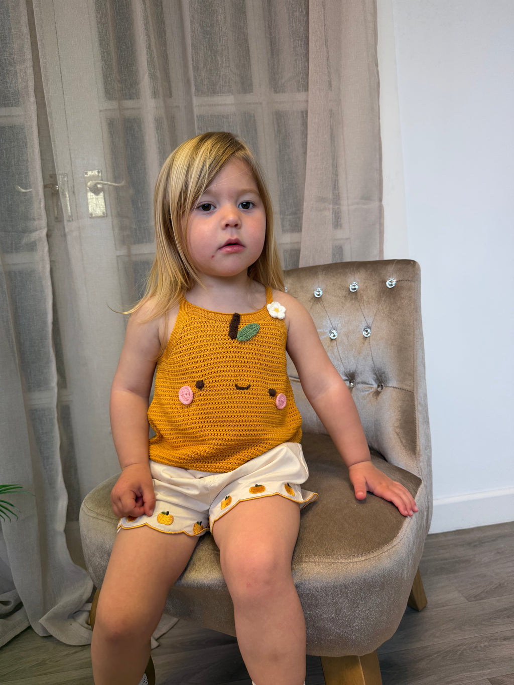 Orange Short Set