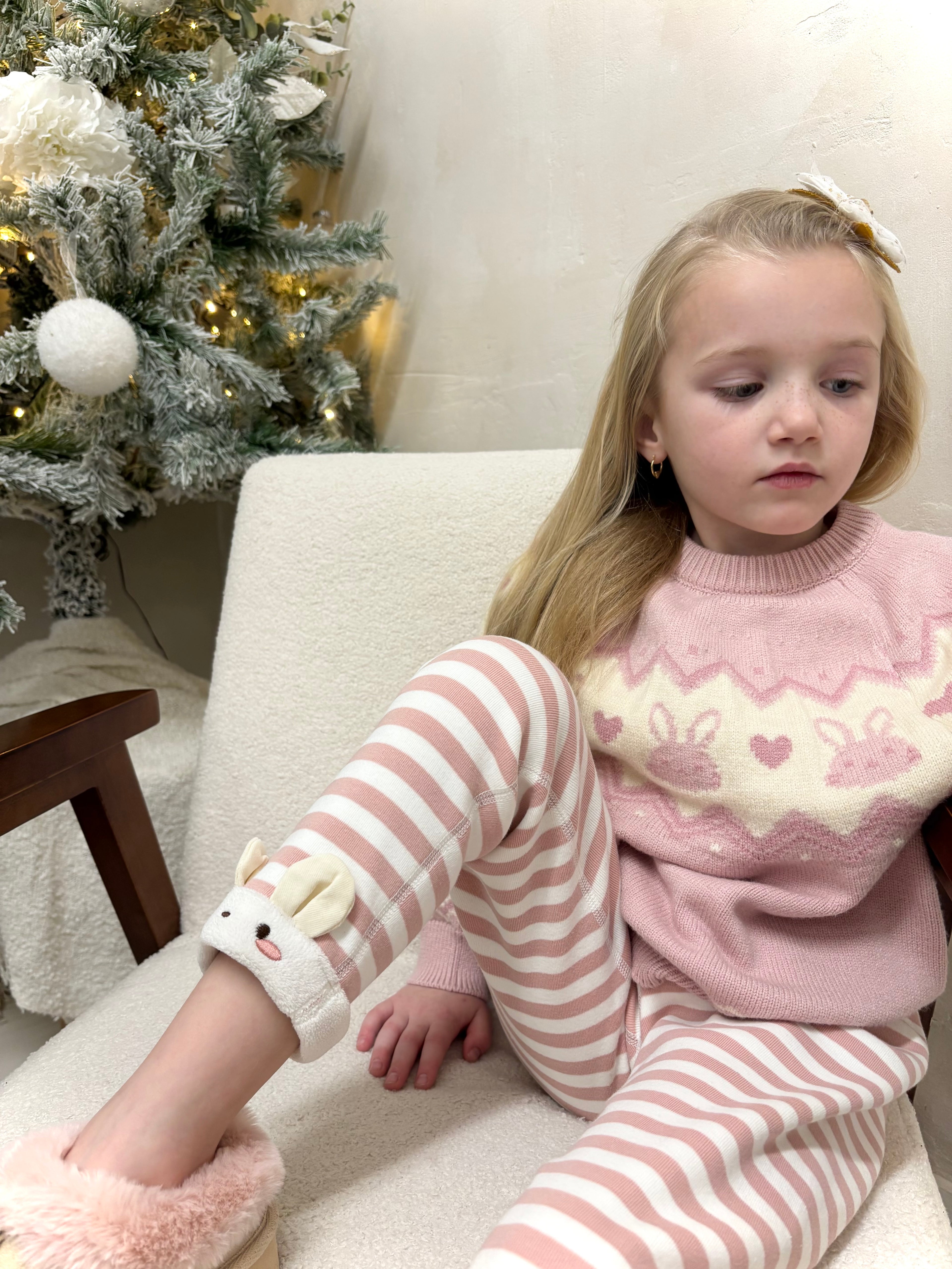 Pink Rabbit Jumper Set