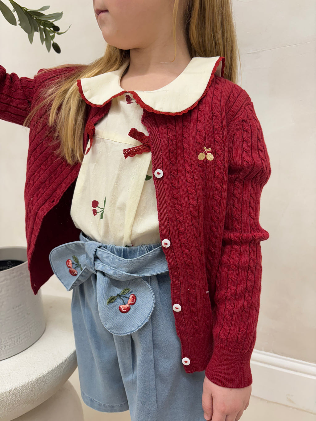 Red Cherry Cardigan