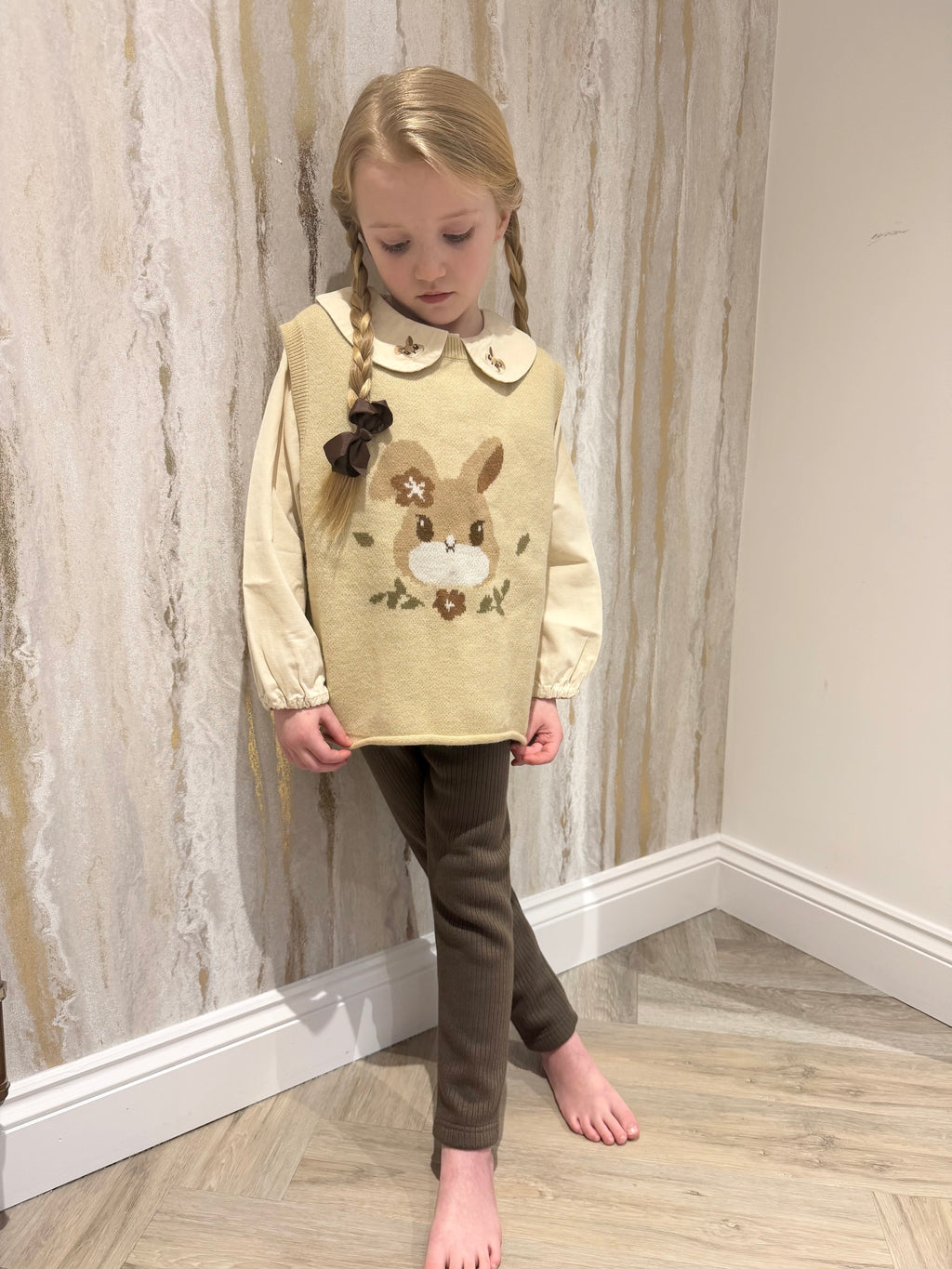 Rabbit Leggings and Shirt 3 Piece Set