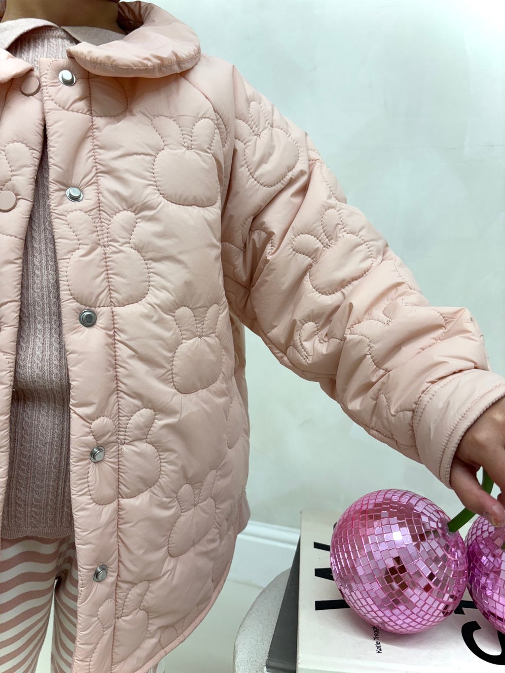 Pink Rabbit Puffer Jacket