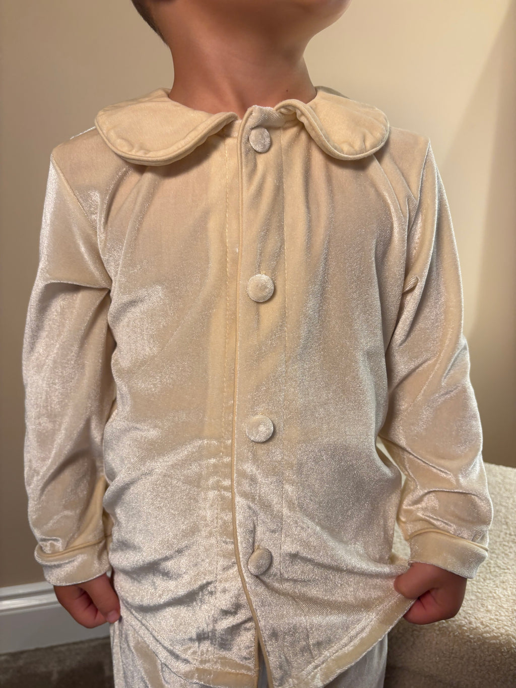 Boys Velvet Christmas PJs