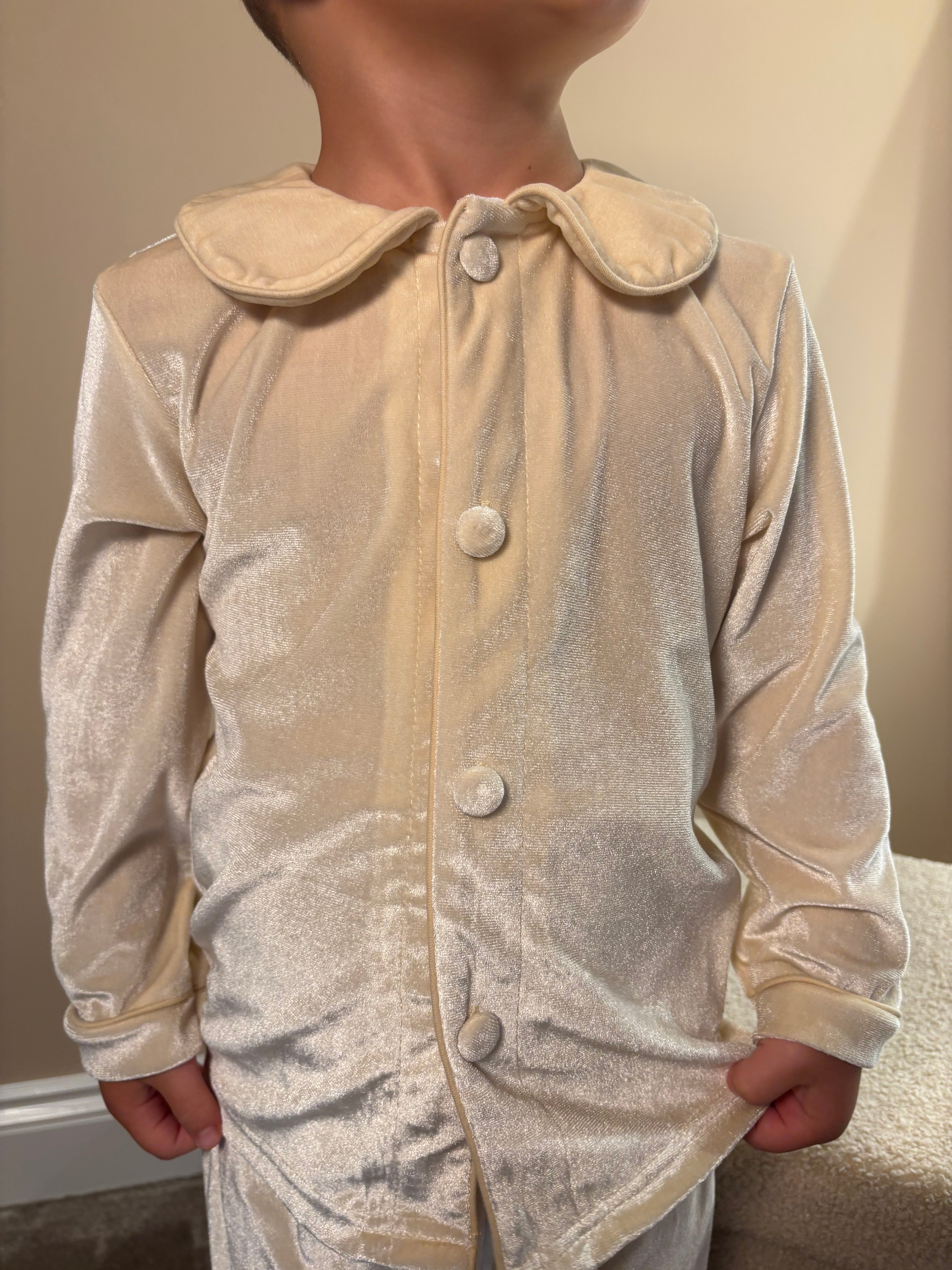 Boys Velvet Christmas PJs