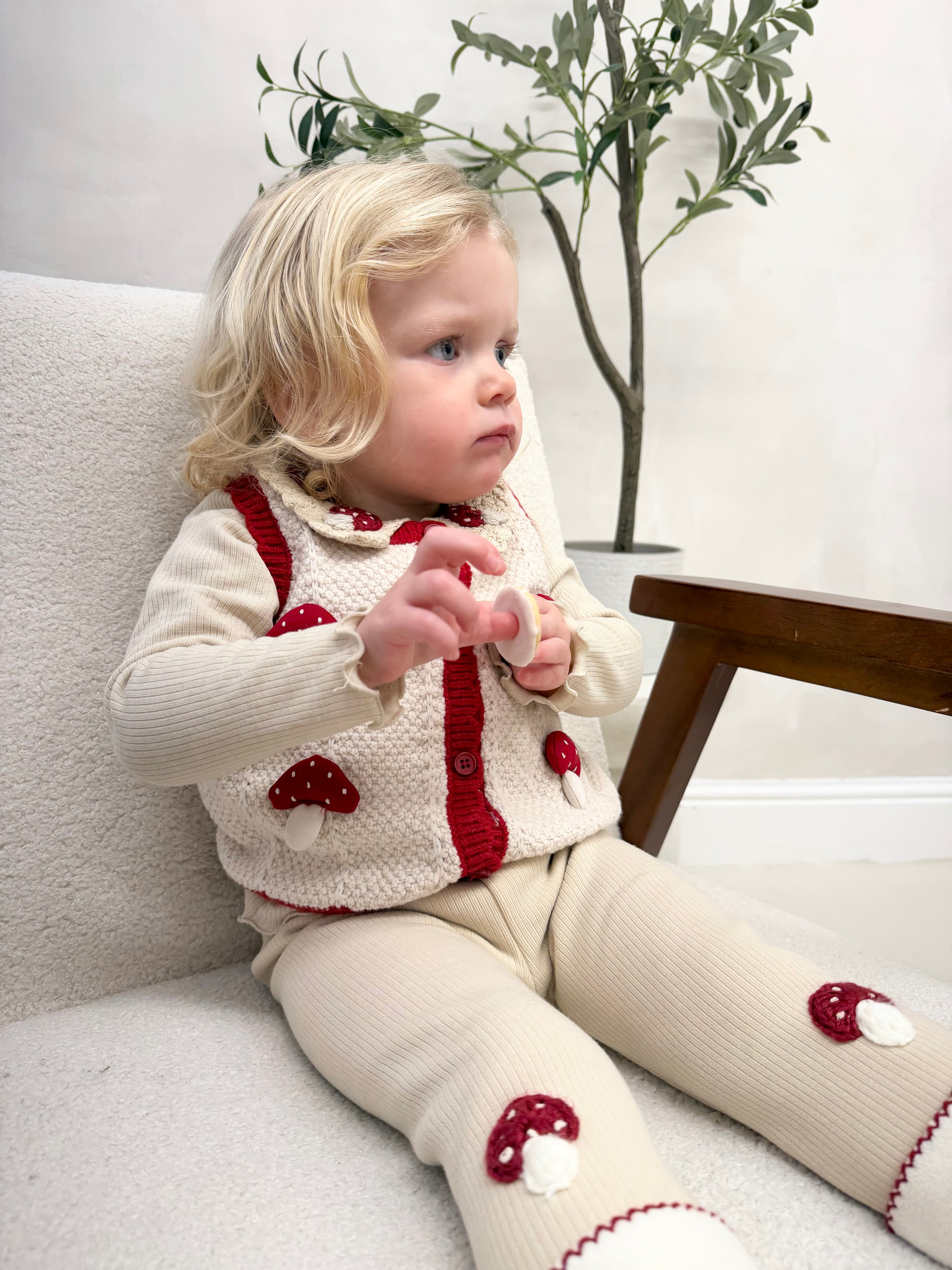 Red Mushroom 3 Piece Leggings Set