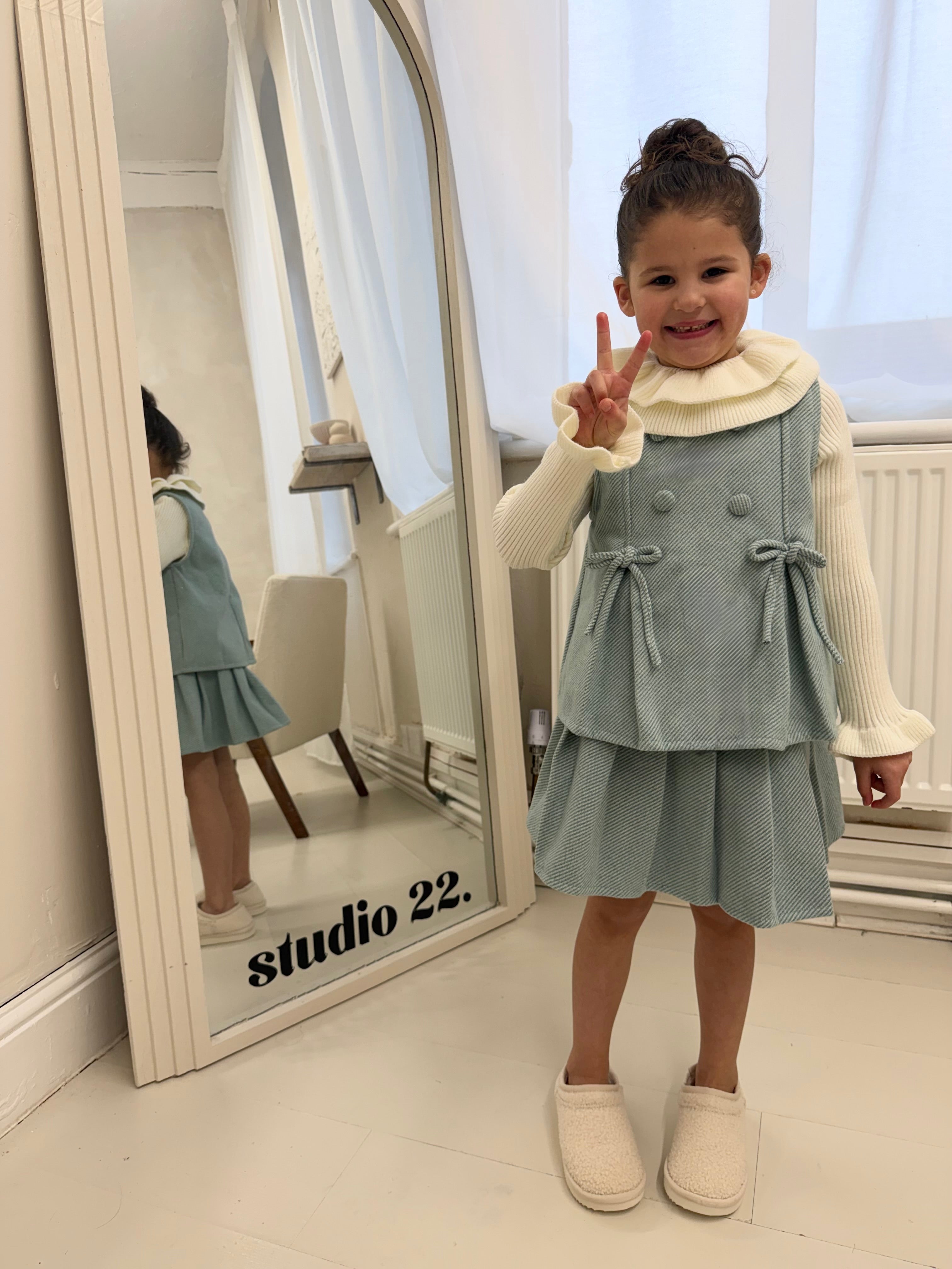 Blue Lined 3 Piece Set