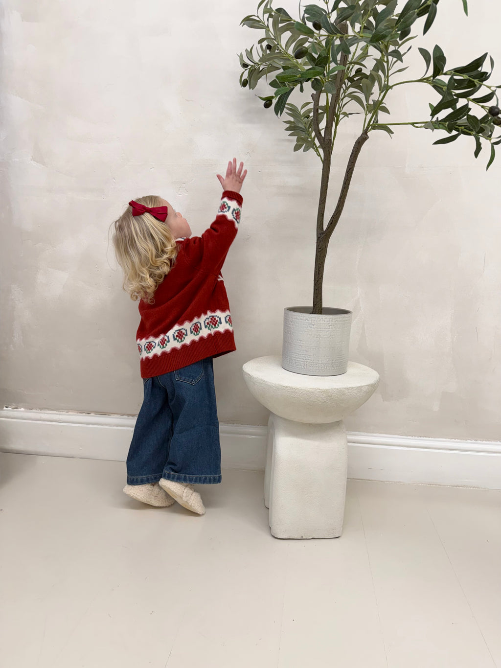 Red Pony Cardigan & Jean 2 Piece Set