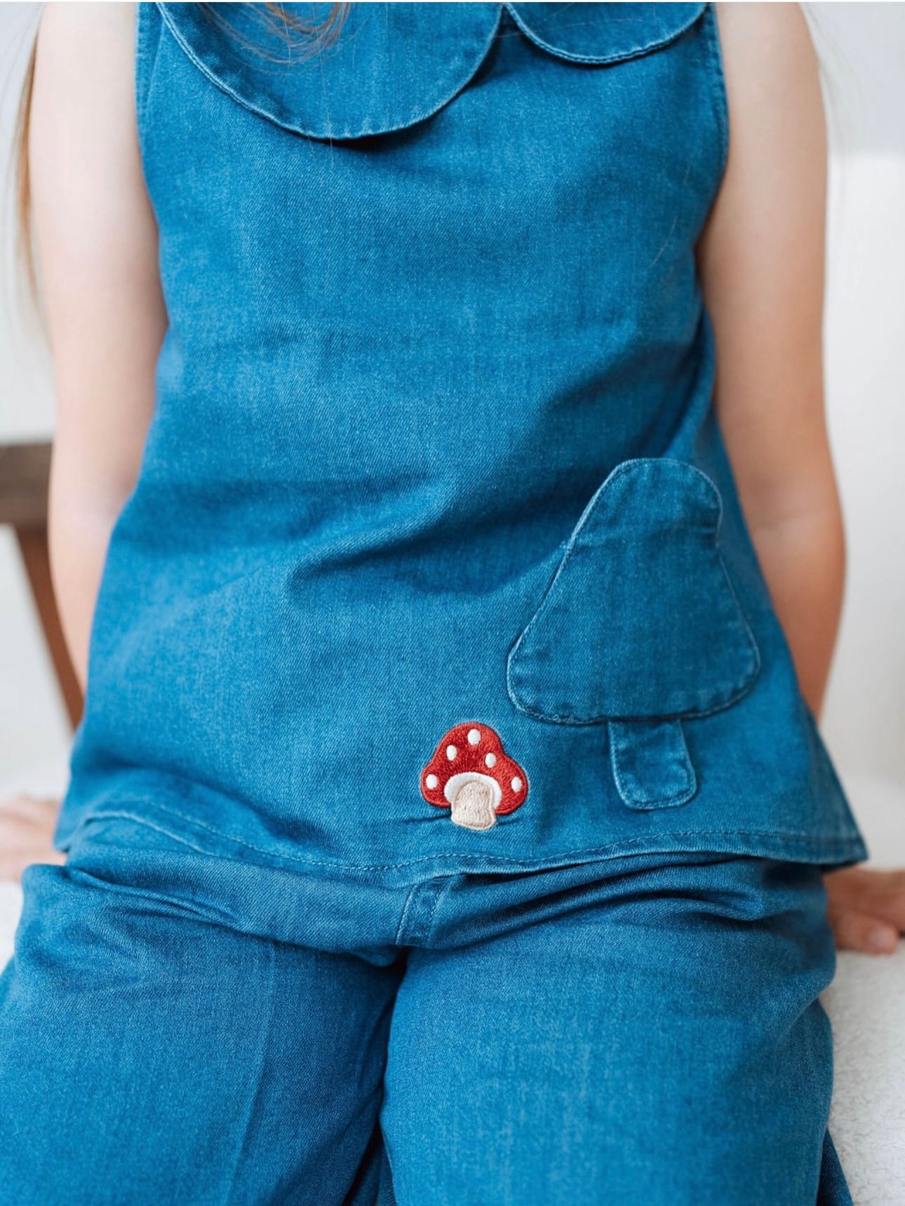 Denim Toadstool Set