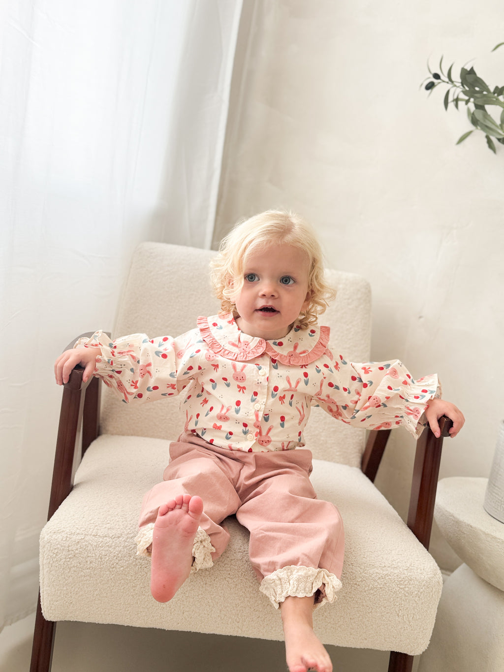 Bunny Frill Trouser Set