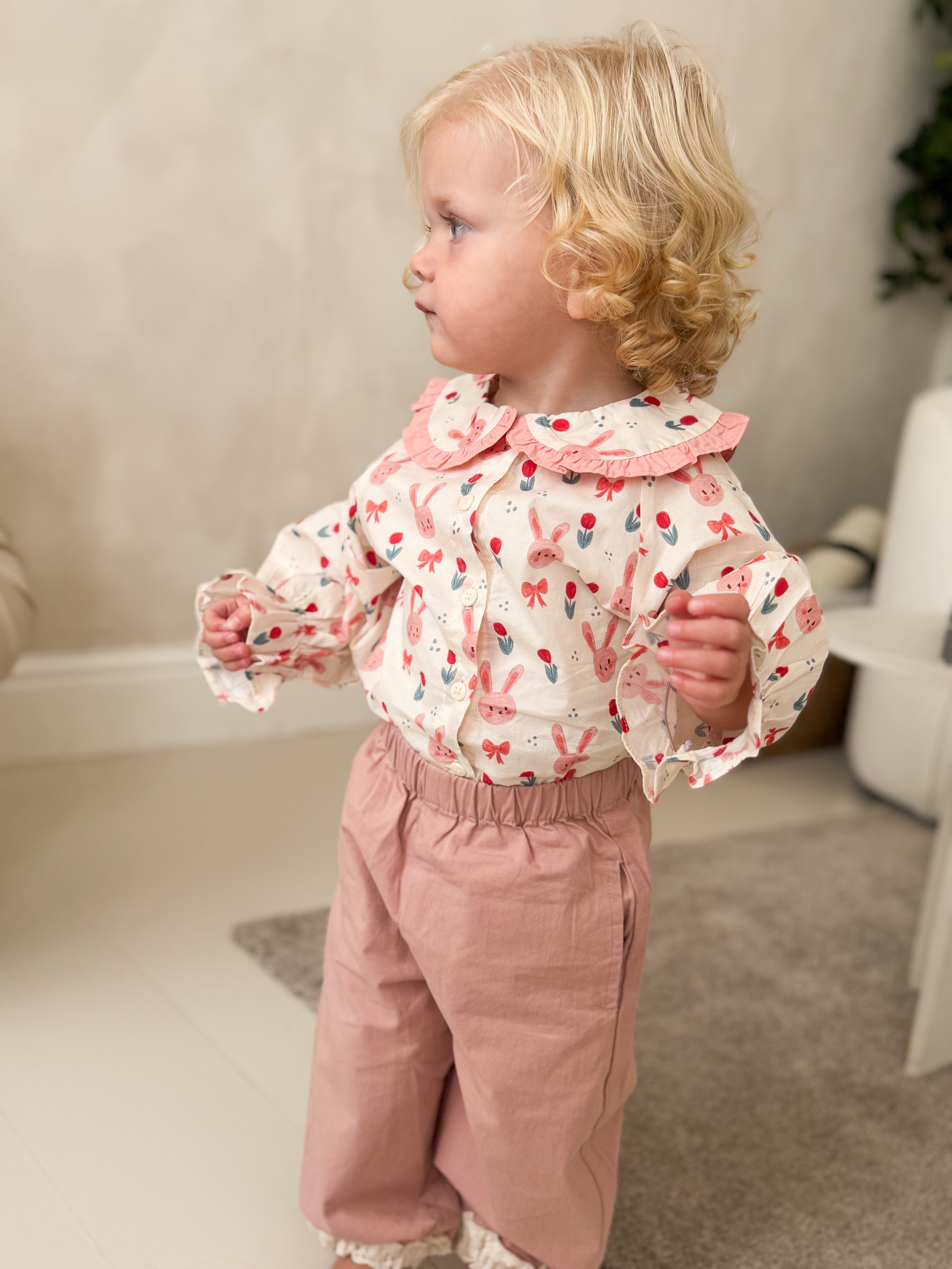 Bunny Frill Trouser Set