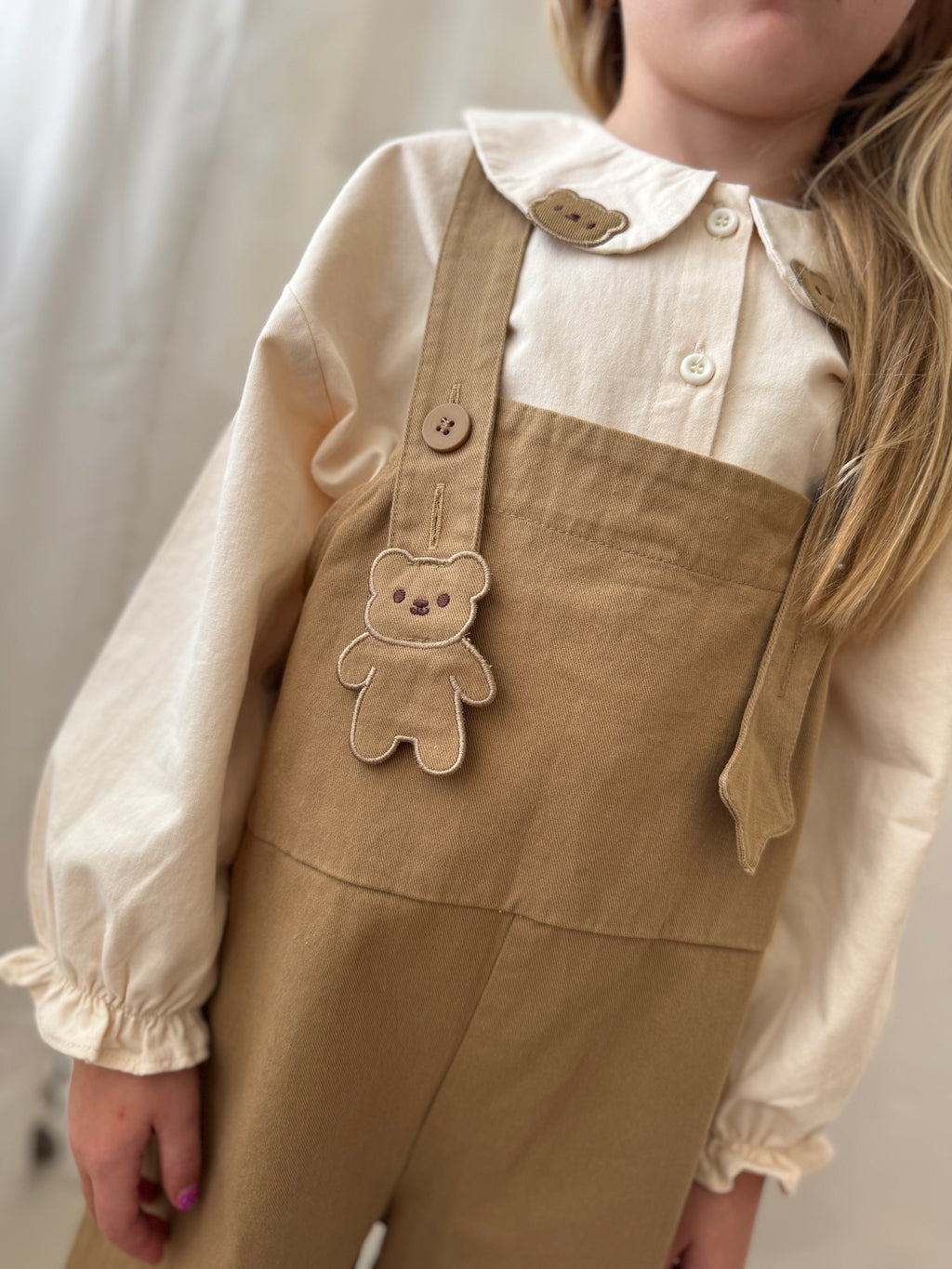 Teddy Dungaree Set