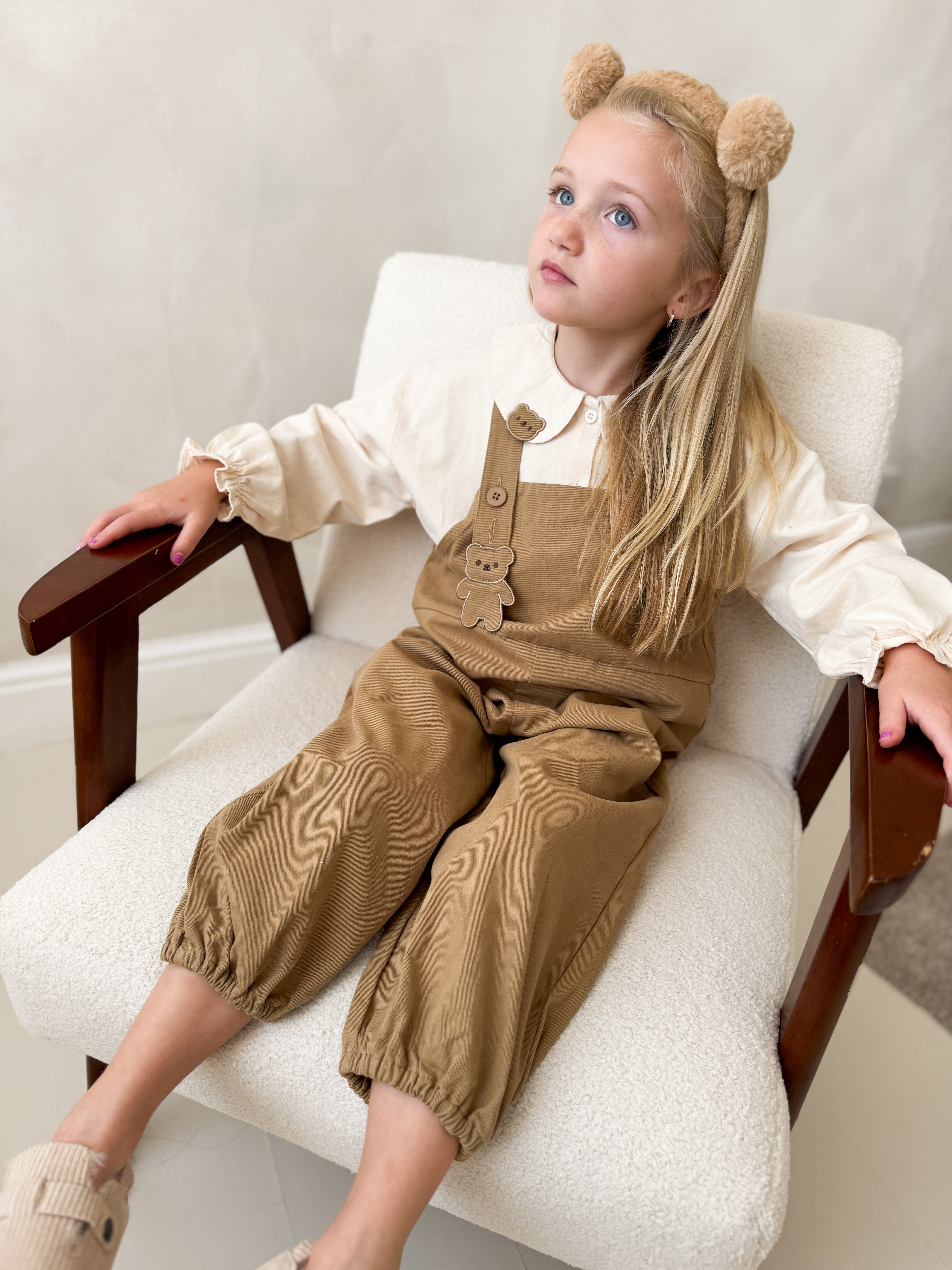 Teddy Dungaree Set