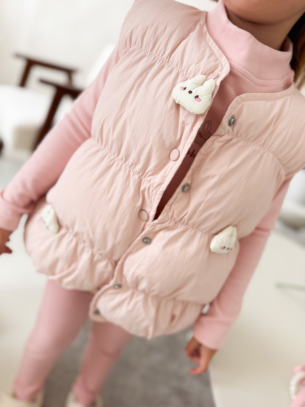 Padded Bunny Gilet 3 Piece Set