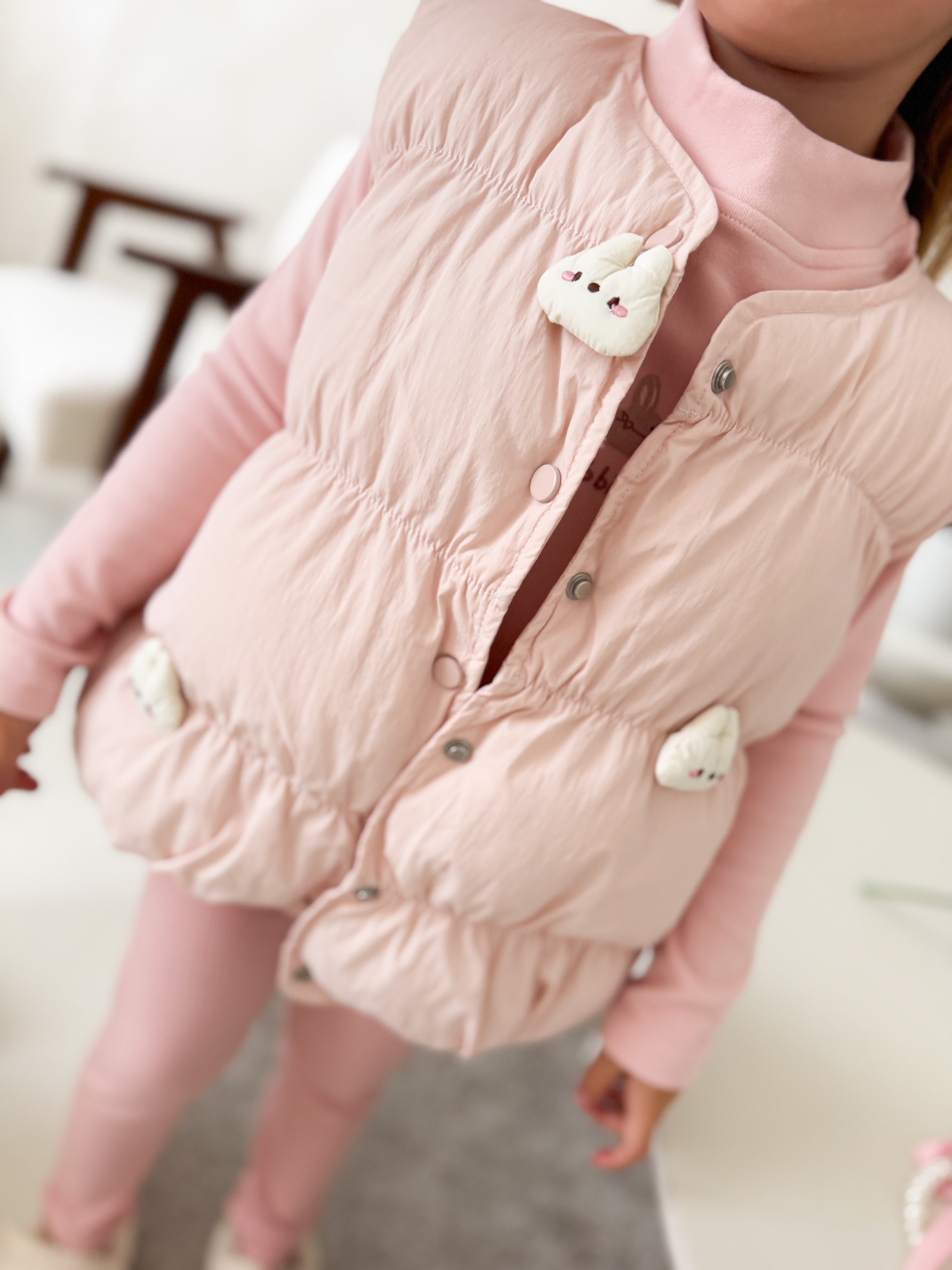 Padded Bunny Gilet 3 Piece Set