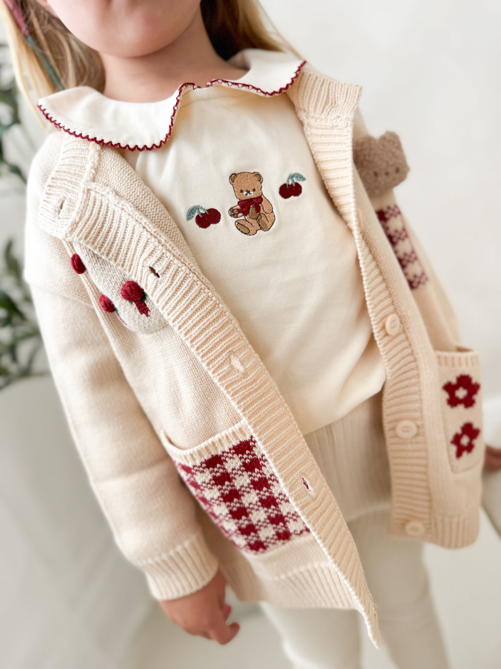 Tartan Teddy 3 Piece Leggings Set