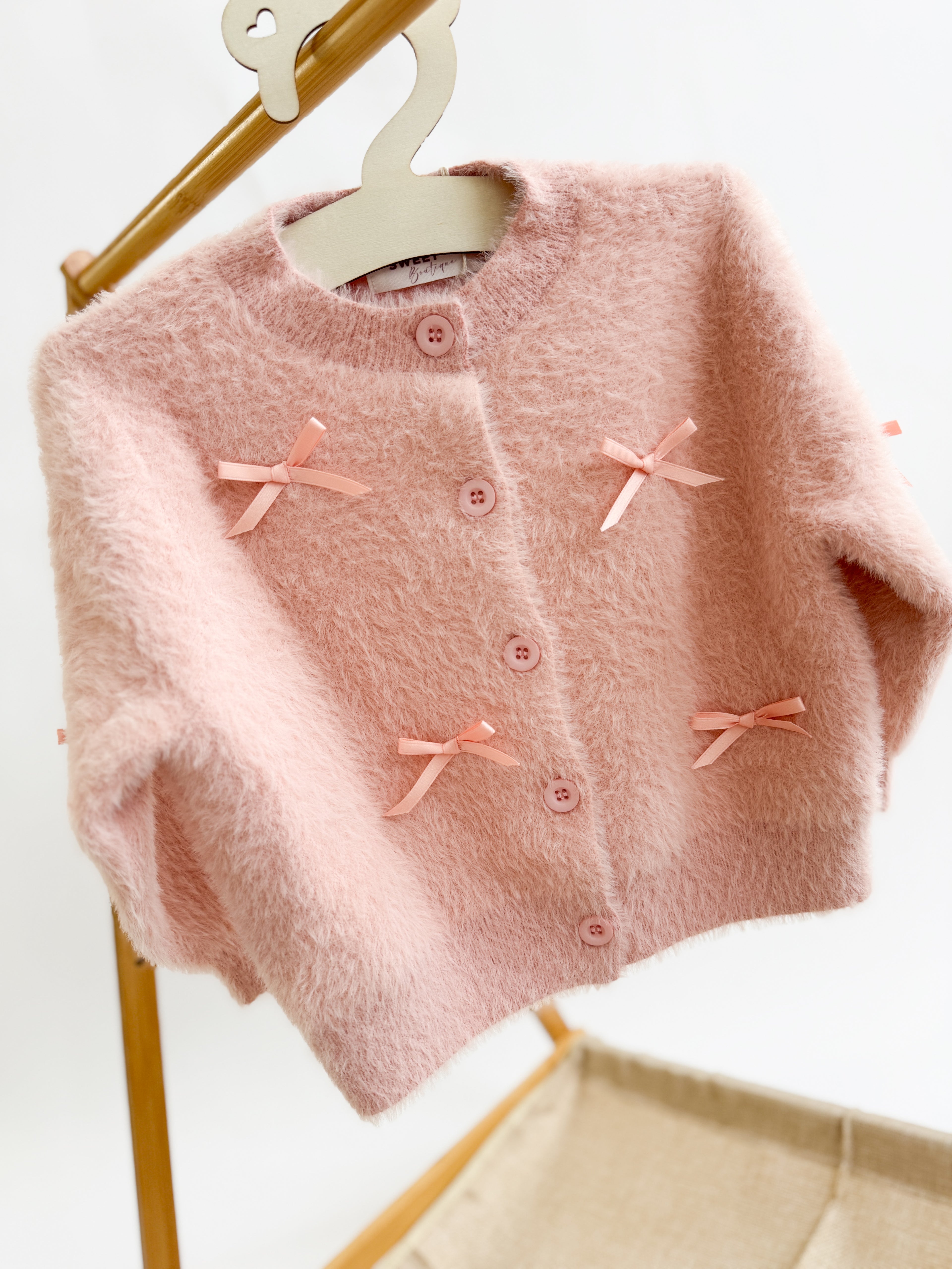 Pink Bow Cardigan