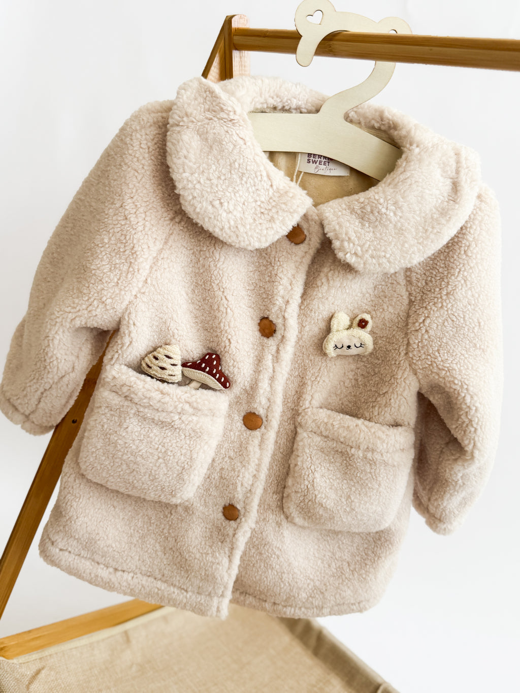 Bunny & Mushroom Lined Coat