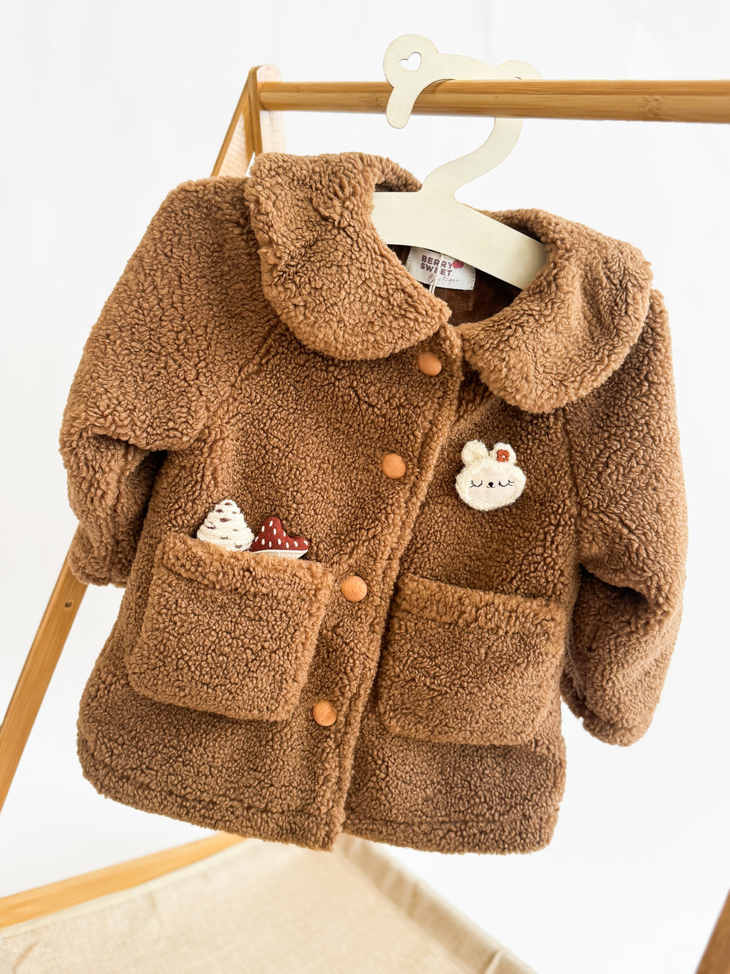Bunny & Mushroom Lined Coat & Trouser Set