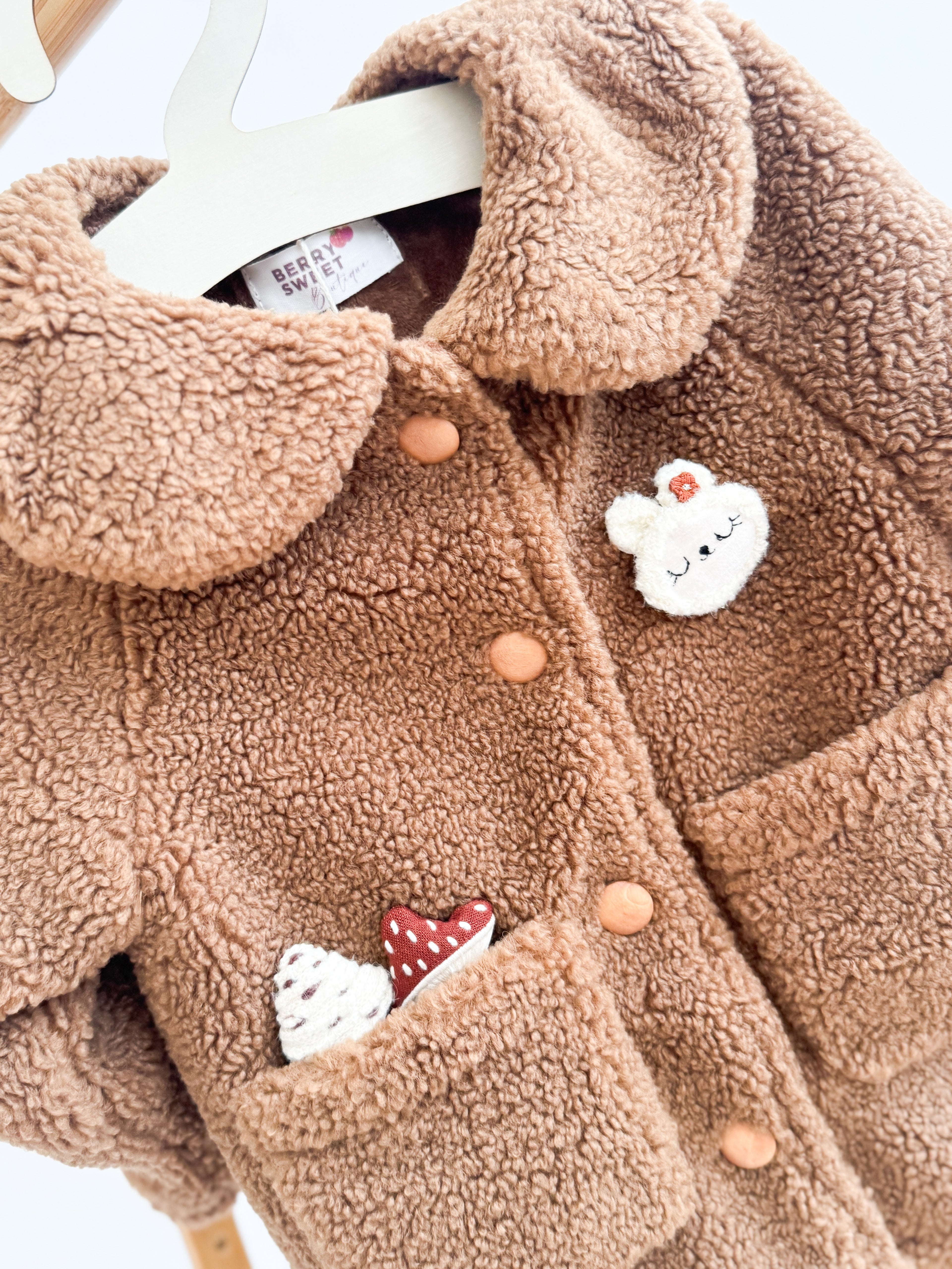 Bunny & Mushroom Lined Coat & Trouser Set
