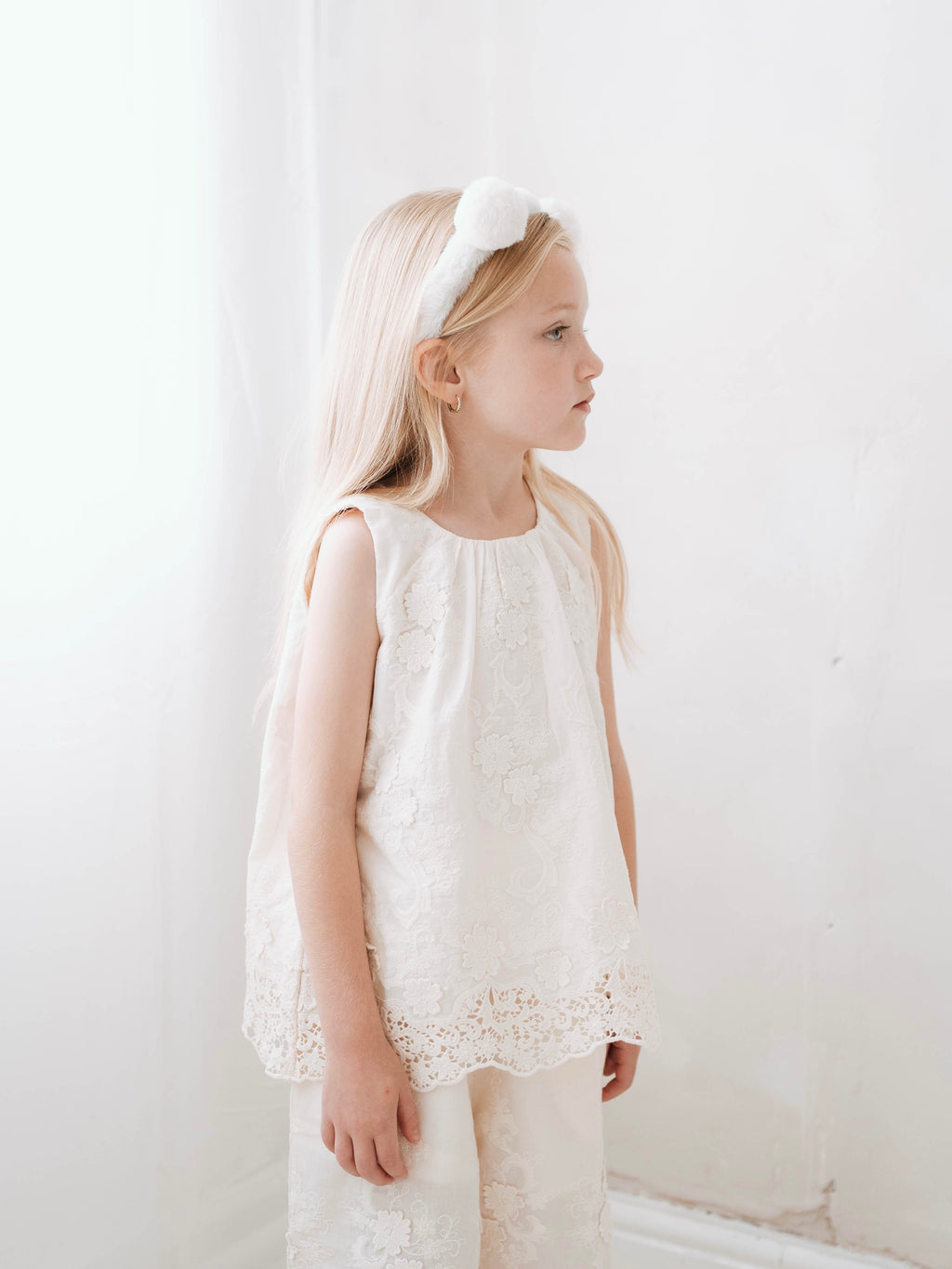 Cream Embroidery Set