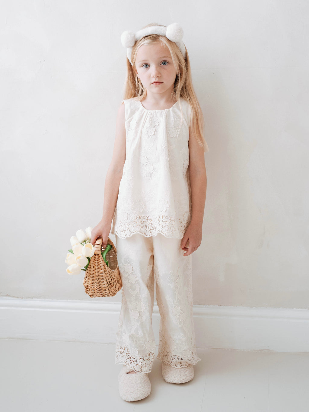 Cream Embroidery Set