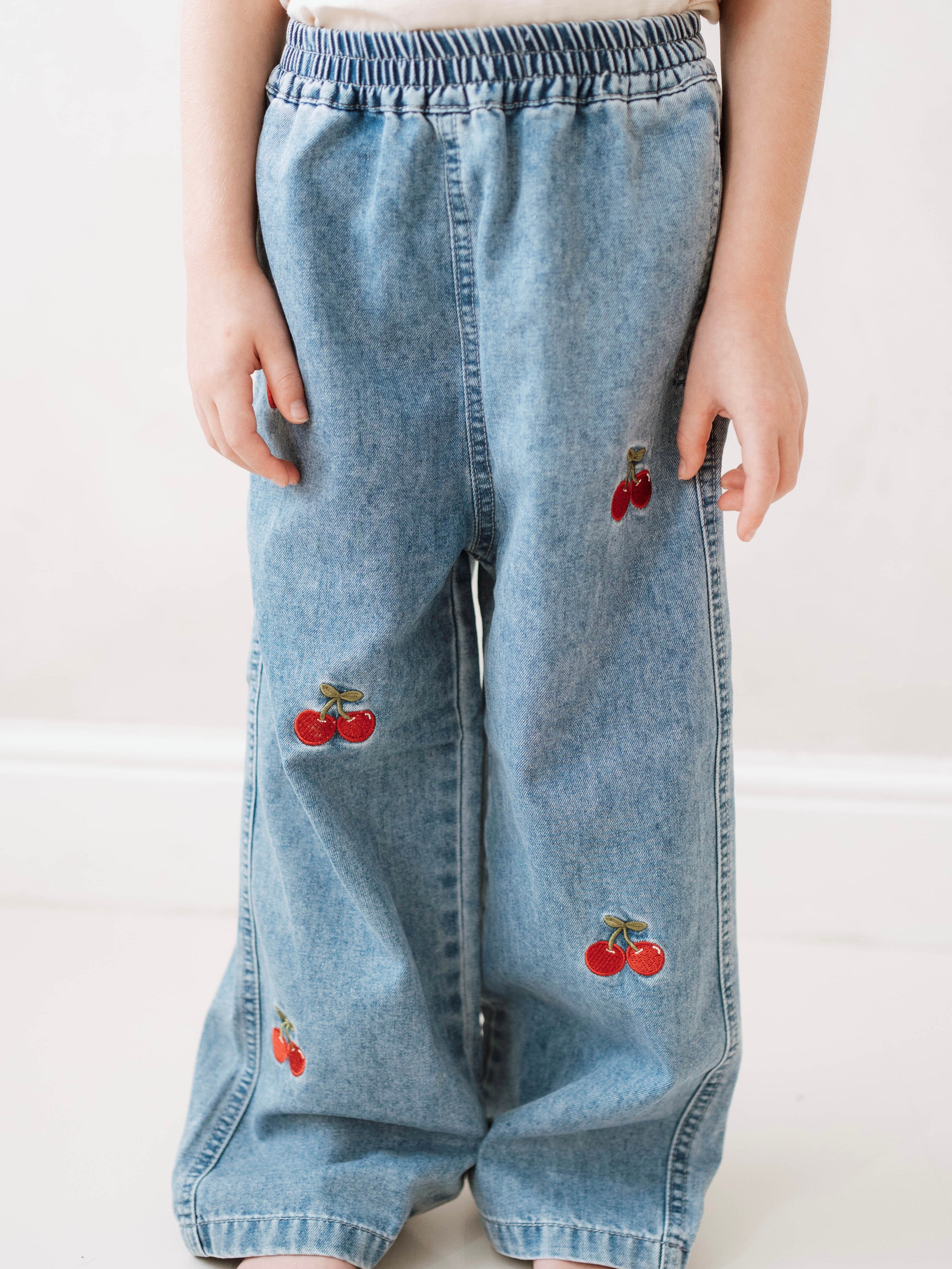 Cherry Crochet Jeans Set